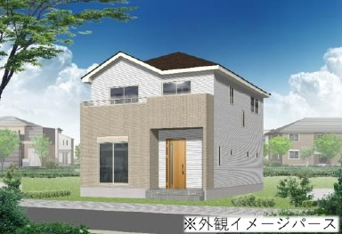 新築一戸建て　川越市豊田本1期の外観パース