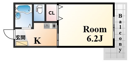 スカイパレス王子の間取り