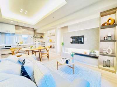 【居間・リビング】 | コスモポリス品川 | ゆったり過ごせるリビングです