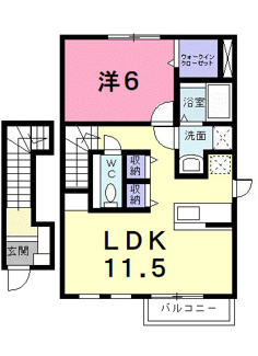 【間取り】 | サン　リット　Ａ