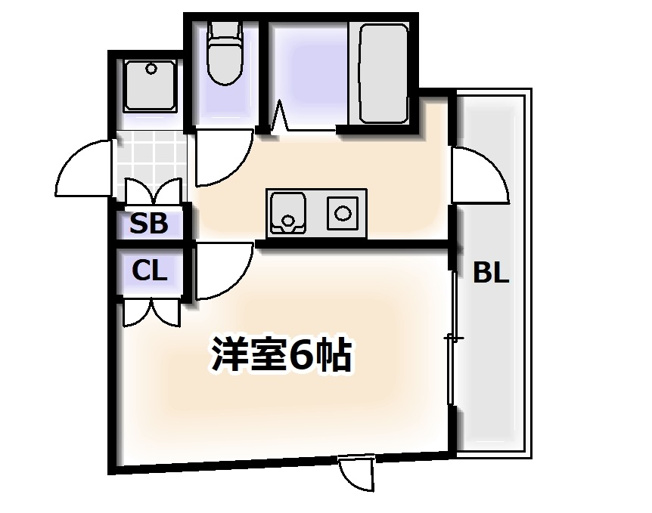 【間取り】 | ドミール桜川Ⅱ
