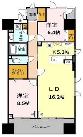 荒川区南千住３丁目の賃貸マンションの間取り