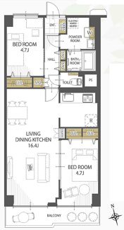 【間取り】 | 蕨サンハイツ