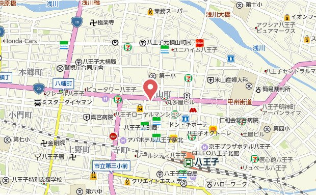 祝：成約済み　ライオンズマンション八王子シティ　壱番館　八王子市　中古マンションの地図|～仲介手数料無料☆八王子ひなた不動産～ライオンズマンション八王子シティ壱番館