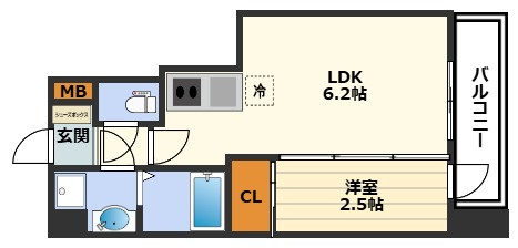 セレニテ天六ミラクの間取り