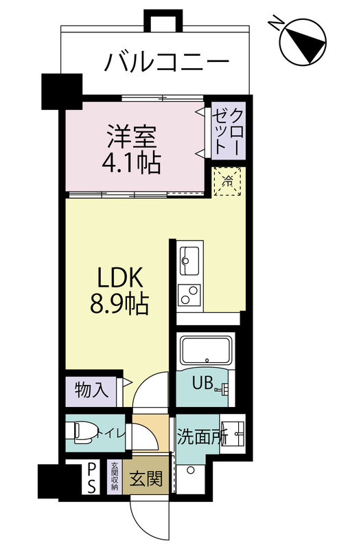 エルグランド吉塚の間取り