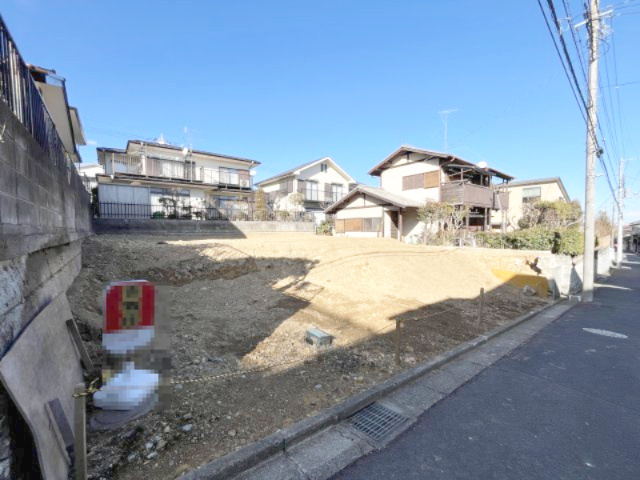 祝：成約済み　八王子市　めじろ台　売地の前面道路含む現地写真|～仲介手数料無料☆八王子ひなた不動産～八王子めじろ台　売地