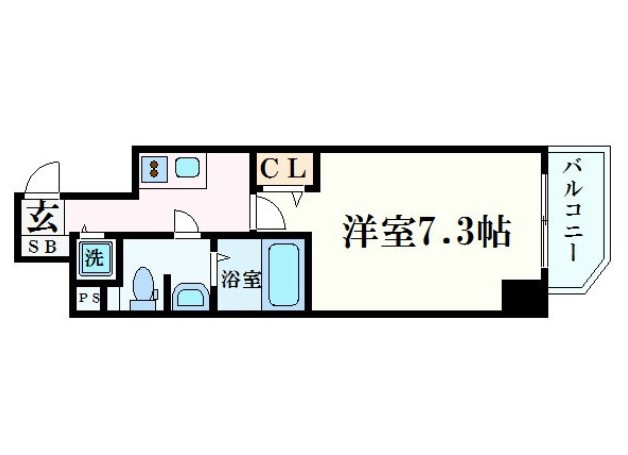 【間取り】 | プレサンス梅田東ベータ