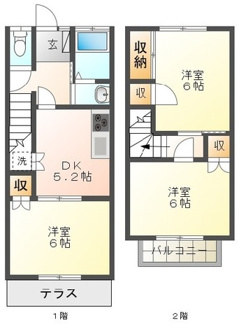 【間取り】 | キャッスルシーサイドＢ