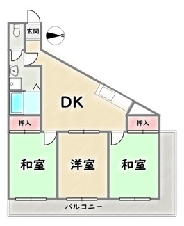 【間取り】 | 嵯峨天龍寺ハイツ