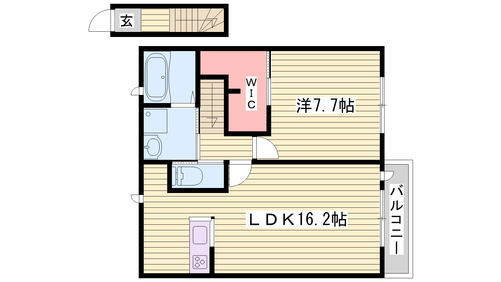 コンフォート北条の間取り