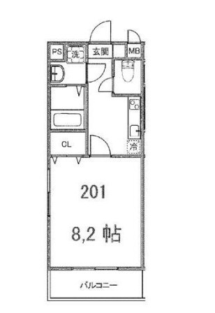 ブリリアント大木Ⅱの間取り