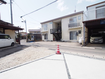 【前面道路含む現地写真】 | Livele Garden.S　飯坂町湯野　１号棟