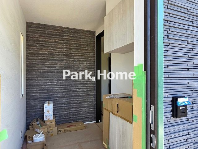 高知市一ツ橋2丁目-6号地　新築戸建ての玄関|2025.8月：建築中