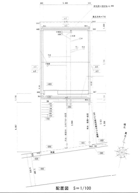 高知市一ツ橋2丁目-6号地　新築戸建ての土地図
