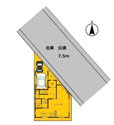 【区画図】 | 高崎市上中居町中古住宅