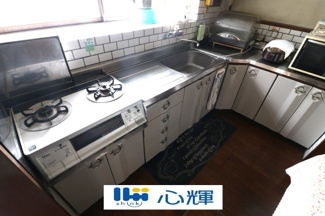 【キッチン】 | 南竜王町2階建（土地93坪） | コンロは都市ガス用です。