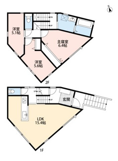 【間取り】 | 茨木市南春日丘6丁目1号地　新築戸建