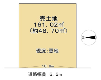 【土地図】 | 野洲市栄　売土地
