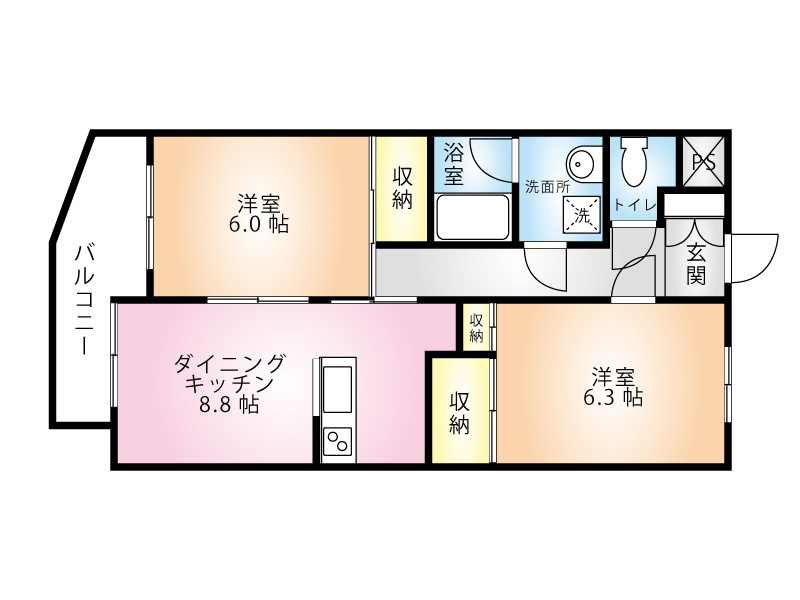 ランドシティハイシマNO.1の間取り