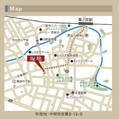 鷺宮15期の地図