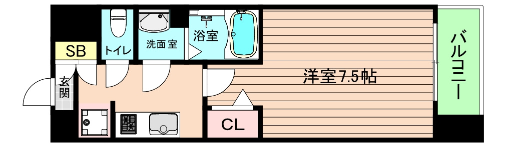大阪市都島区内代町１丁目の賃貸マンションの間取り