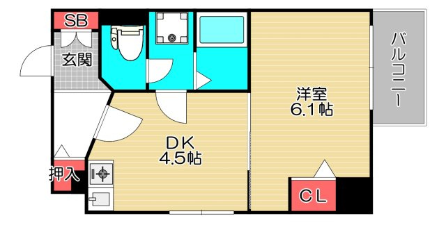プレサンス千日前通の間取り
