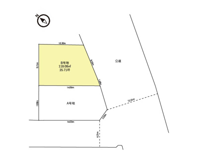 【区画図】 | 【土地】福岡市南区三宅3丁目 B号地