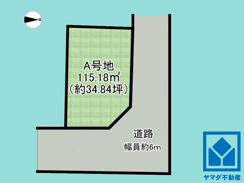 伏見区久我御旅町　A号地の土地図