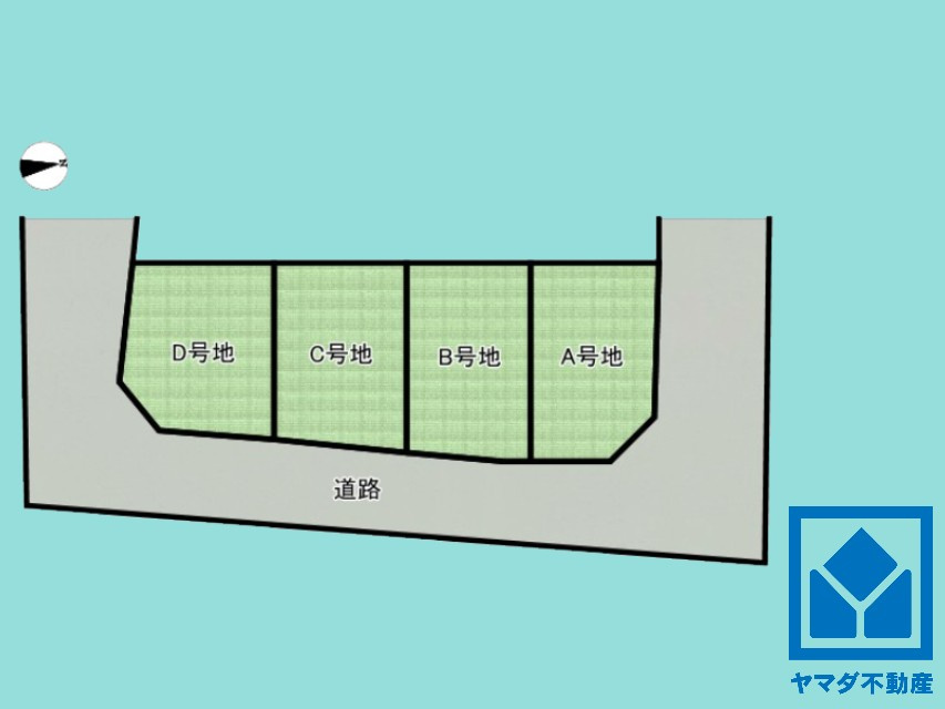 伏見区久我御旅町　A号地の土地図