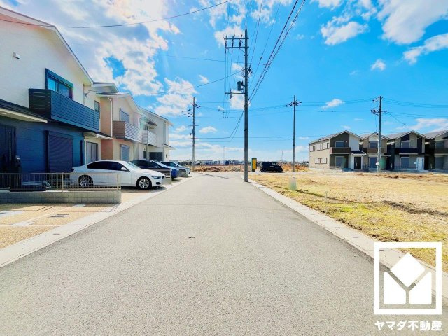 伏見区久我御旅町　B号地の前面道路含む現地写真