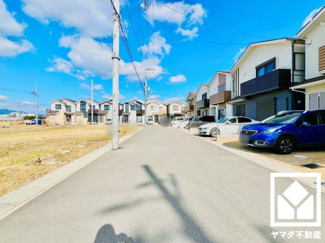 伏見区久我御旅町　D号地の前面道路含む現地写真