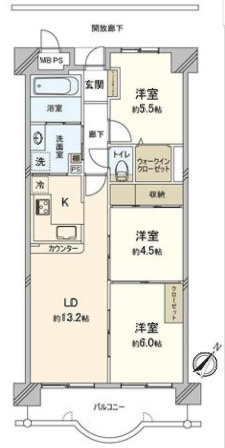 【間取り】 | ファミールハイツ城東B棟
