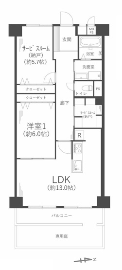 【間取り】 | 関目グリーンハイツA棟