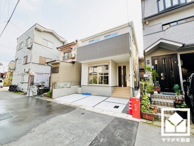 南区久世上久世町　5期1号地の前面道路含む現地写真