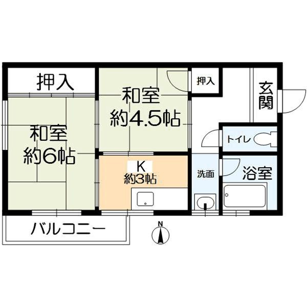 レジデンス摂津（分譲賃貸）の間取り