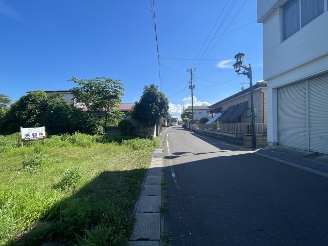 矢吹町中町　住宅用地の前面道路含む現地写真