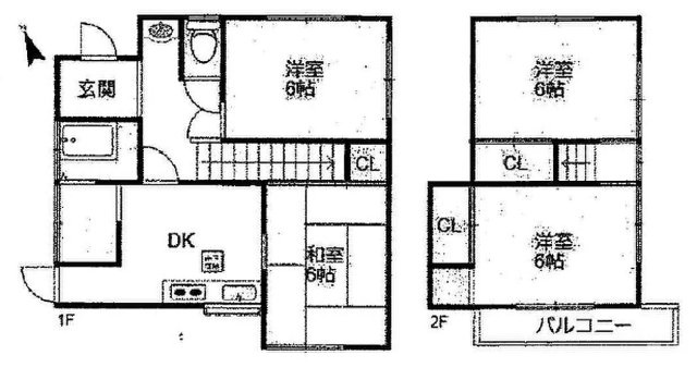 加古川市野口町野口　　中古戸建の間取り