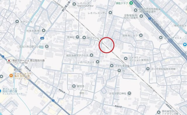 加古川市野口町野口　　中古戸建の地図