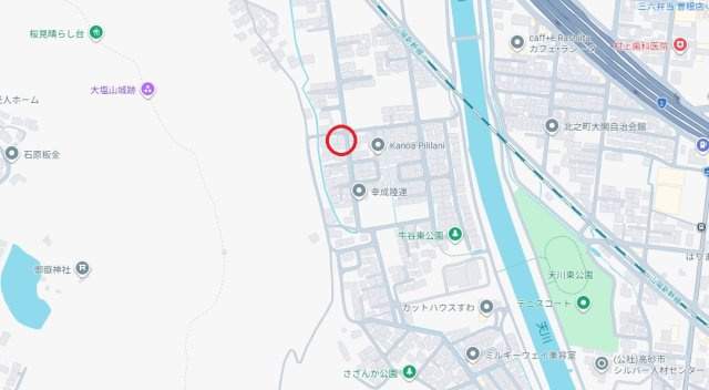 高砂市北浜町牛谷　　JR「曽根駅」徒歩17分の地図