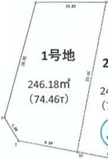 加古川市平荘町里　　売土地の土地図