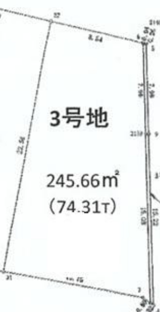 加古川市平荘町里　　売土地の土地図
