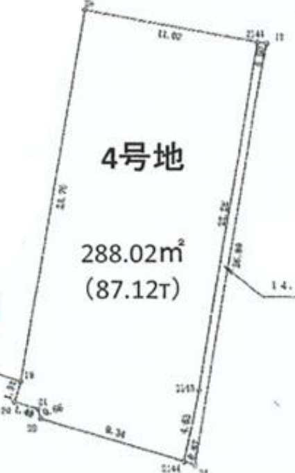 加古川市平荘町里　　売土地の土地図