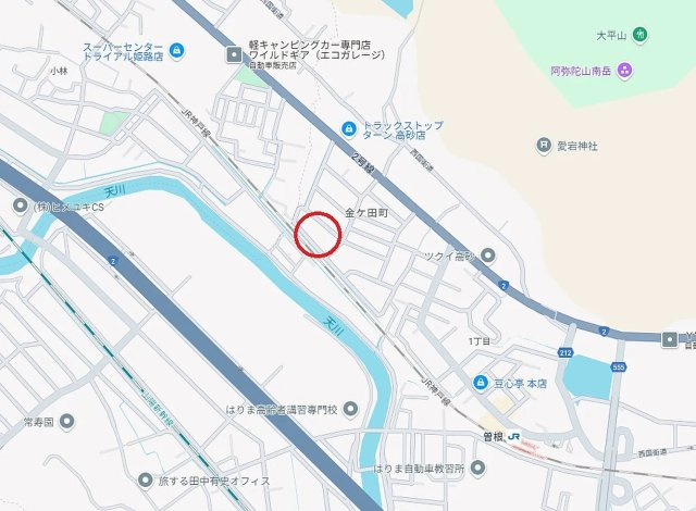 高砂市金ケ田町　　JR「曽根駅」徒歩9分の地図
