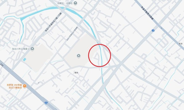 加古川市加古川町備後　　売土地の地図