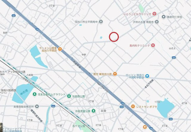 万葉ハイツ東加古川　　山陽電鉄「別府駅」徒歩18分の地図