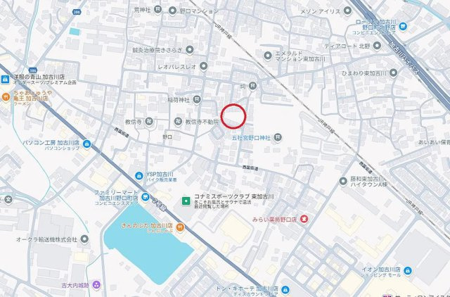 加古川市野口町野口　　売土地の地図