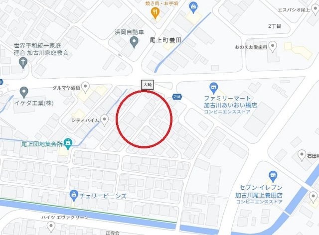 加古川市尾上町養田　　山陽電鉄「尾上の松駅」徒歩9分の地図