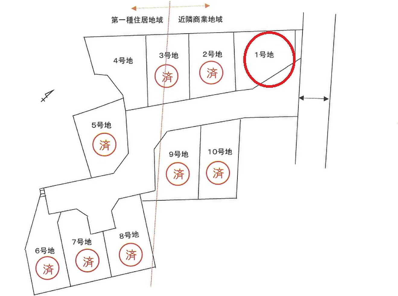 加古川市尾上町池田　　山陽電鉄「尾上の松駅」徒歩13分の土地図