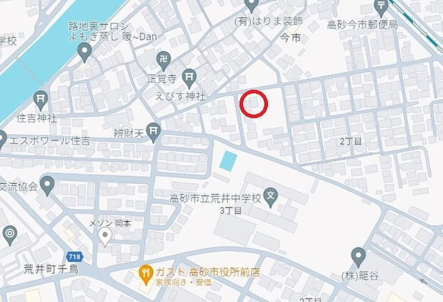 高砂市今市2丁目　　山陽電鉄「伊保駅」徒歩11分の地図
